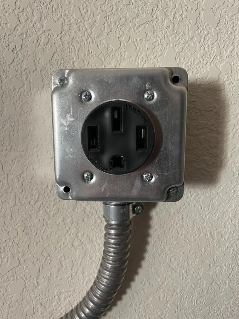 NEMA 14-50 outlet installed for Electrical Panel Upgrade in Selbyville